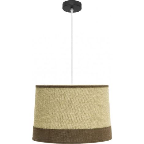 Colgante Tietar 1xe27 Saco/marron  Regx40x40 Cm