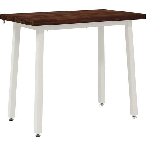 Table à manger carrée 110 x 55 x 75 cm Bois d'Acacia Massif vidaXL