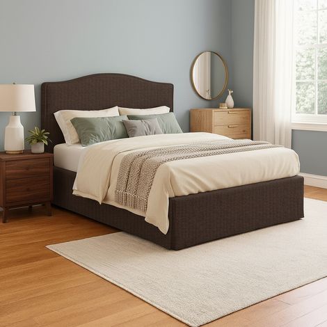 Cama Doble Bebington, Desenfundable, Hecho en Italia, Marrón (1/5)