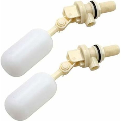 Pack of 2 Floating Valve for Automatic Filling of Dog, Livestock and Sheep Drinkers Automatic Fill Shutoff Ball Valve 1/2 NPT (1/4)