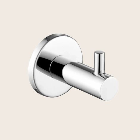 Exagonshop Gancio appendi asciugamano nichel spazzolato Minimal