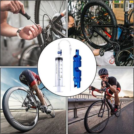 Seringue de mastic tubeless 60 ml vélo - valve Presta, outil de retrait, noyau et bouchon - lot de 12 pièces (1/4)