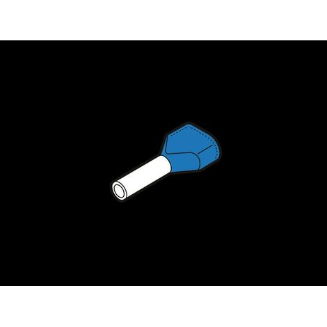 Tubetti Terminali Pk Sezione 2X2,5mm² 10mm (100Pz)