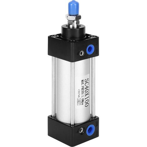 Vérin pneumatique double effet SC40, composants standard en alliage d'aluminium SC40x100 (1/5)