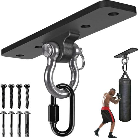Support de Sac Lourd – Support de Suspension Robuste en Acier pour Sac de Frappe, Support Mural au Plafond pour la Boxe, Le Kickboxing, Le Muay Thai, et l'équipement de Fitness à Domicile (1/5)