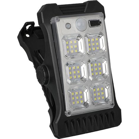 Eosnow Solar-Wandleuchte für den Außenbereich, Terrasse, LED-Nachtzaun-Clip mit eingebauter Batterie, Versand, hohe fotoelektrische Umwandlungsrate, USB-Aufladung, menschlicher Sensor, ansteckbar, mon