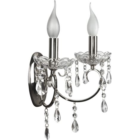 Applique Candellux Aurora 22-96138 2xE14 cromo cristallo (1/2)