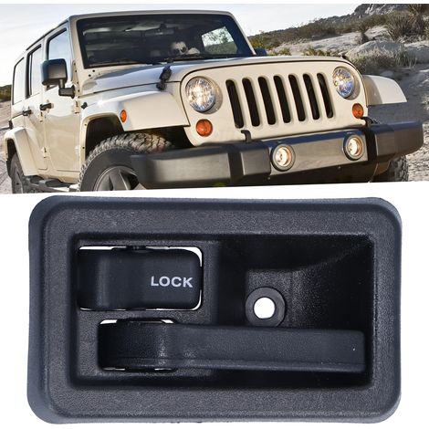 Poignée intérieure de porte gauche pour Jeep Wrangler 1987-2004, référence 55176477AB (1/5)