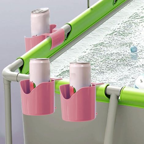 Porte-gobelets pour piscine, panier de rangement pour piscine, panier de rangement pour téléphone et boissons d'extérieur, lot de 3 (1/5)
