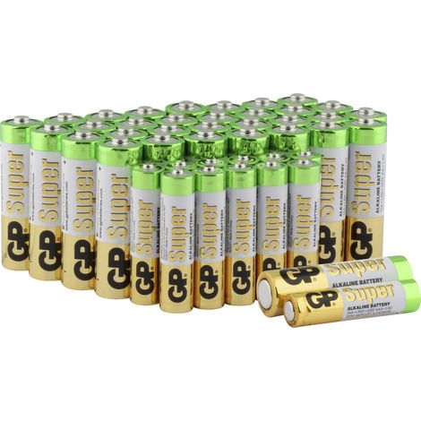 GP 44 St. Batterie-Set 32 x Mignon + 12 x Micro 1.5 V Alkali-Mangan GPSUP15A24A904S44 (1/5)