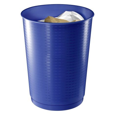 Corbeille à papier plastique Cep géante 40 L - bleue