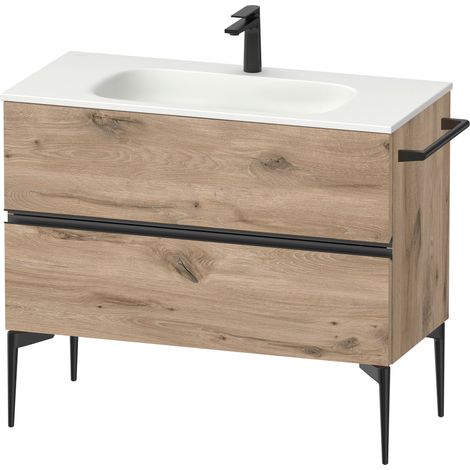 Duravit Sivida Waschtischunterbau, 2 Schubkästen, Griffleiste (1/4)