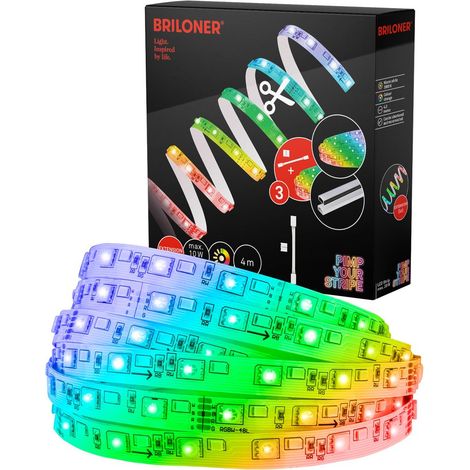 Pimp Your Stripe Erweiterungsset LED Strip 4m, RGB+W, Farbprogramme