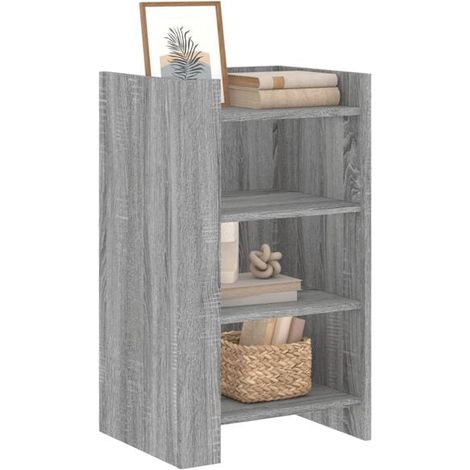 Buffet de Rangement 45x35x75 cm en Bois d'Ingénierie, Meuble Bas de Cuisine avec Portes, Style Sonoma Gris (1/5)