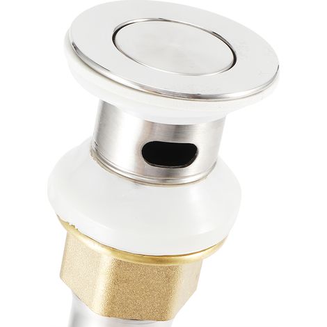 Bonde de lavabo en acier inoxydable 304, accessoires de cuisine et de salle de bain, type B, bonde à clapet avec trou LQ-5391 (1/5)