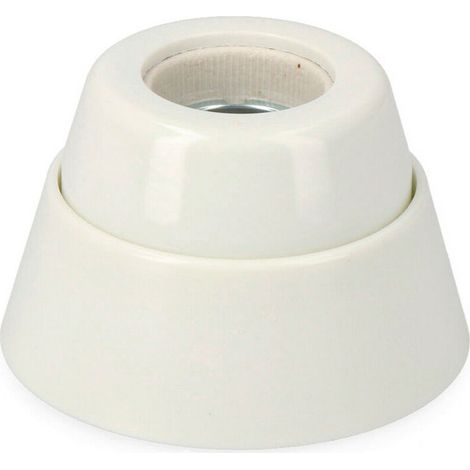 Douille de lampe e27 douille droite en porcelaine sous film rétractable