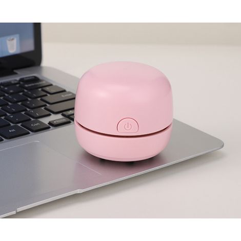 Mini aspirateur de table rose, rechargeable par USB, aspirateur de bureau portable pour le nettoyage des résidus de gomme, de la poussière, des miettes, des claviers d'ordinateur et de la voiture (1/5)
