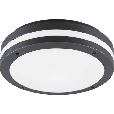Plafonnier d'extérieur à LED Kendal en Plastique Anthracite/Blanc 12 W (1/5)