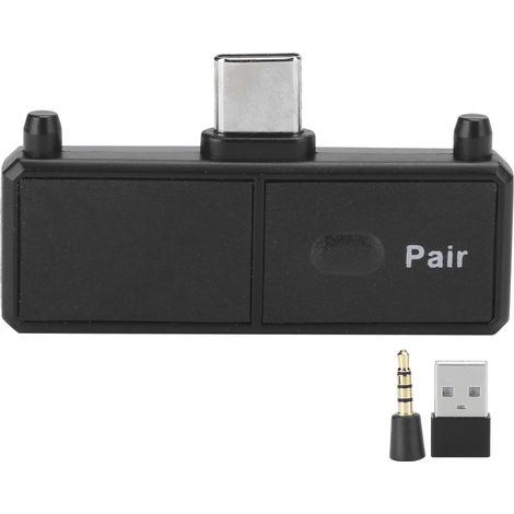 Émetteur Audio Bluetooth 5.0 - A2DP EDR - Interface USB Type-C et USB-A - Pour Console Switch PS4 TV PC - Portée 10 m - ABS - 37x26x8 mm - 1 Pièce (1/5)