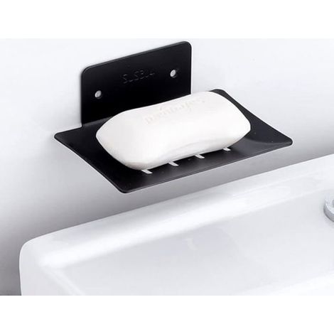 Porte-Savon - Acier Inoxydable 304 - Fixation Murale Sans Perçage - Pour Salle De Bain Et Cuisine - 2 Pièces (1/3)
