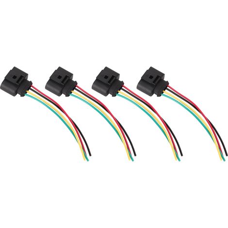 4 Connecteurs bobine d'allumage 1J0973724 Faisceau réparation pour Audi 5000 L5 A3 A4 A5 A6 A8 Q5 Q7 R8 RS4 RS6 S4 S5 S6 S8 TT L4 L5 (1/5)