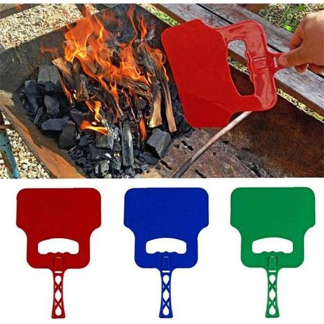 Ventilateur à manivelle pour barbecue d'extérieur, couleur aléatoire-AquaForge