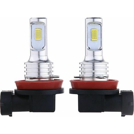 2 ampoules LED blanches 35 W 4000 lm 6000 K H11 H8 H9 H16 pour feux antibrouillard (1/5)