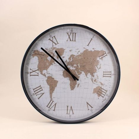 Horloge planisphère vitrée 50cm (1/5)