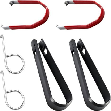 Lot de 6 capuchons de boulons de roue, extracteur de capuchons de boulons de roue, extracteur universel d'écrous de roue, outil de retrait d'écrous de roue, compatible avec de nombreux véhicules. (1/5)