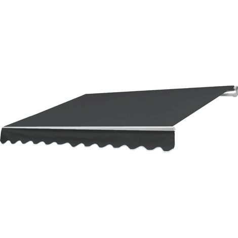 Ersatz-Bezug für Markise HHG-471, Gelenkarmmarkise Ersatzbezug Sonnenschutz, 2,5x2m Polyester anthrazit (1/5)