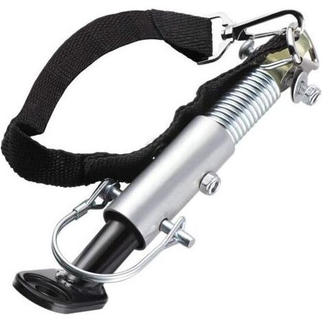 Attelage de Remorque pour Vélo Attachement Universel pour Attache de Remorque pour Vélo, argent, noir (1/5)