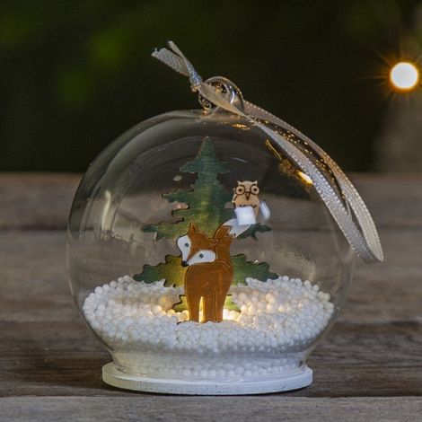 Star LED-Tischdekoration 'Forest Friends', Glaskugel, (1/5)