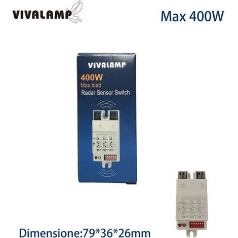 Interruttore Sensore di Movimento Radar Progammabile 220v