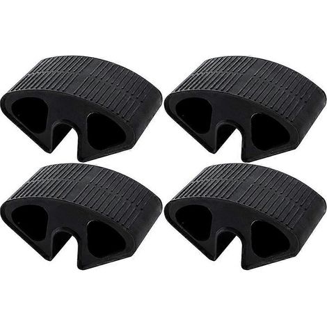 4 pièces Rubber Dorm lit Ladder Foot support, Dorm lit Step protection Fit pour 0.77 pouces Rails, pour Dorm Loft Steps (1/5)