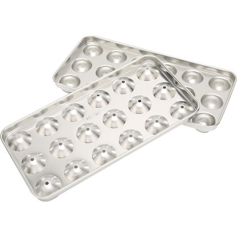 Moule à Glace en Acier Inoxydable 304, Plateau à Glaçons Non Toxique pour Bar à Vin, Restaurant, avec Bord Arrondi pour une Utilisation Sûre (1/5)