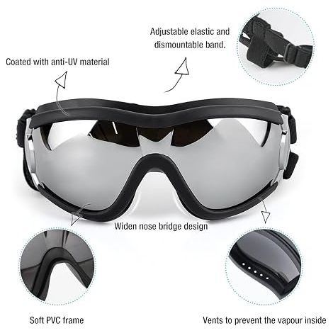 Filiyano-Lunettes pour chien Netive, lunettes de soleil pour animaux de compagnie, imperméables et coupe-vent, protection oculaire (1/5)