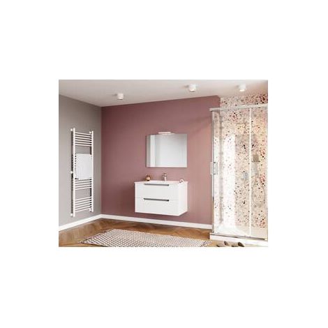 MOBILE BAGNO IBIZA 80 SOSPESO 2 CASSETTI BIANCO