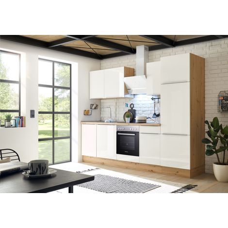 Cucina Blocco Cucina Blocco Cucina Marleen Premium 280 cm Bianco Artigianale Rovere Respecta (1/5)