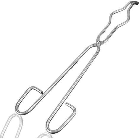 Becherklemmen, Tiegelklemmen aus Edelstahl 200-450 mm, Tiegelständer, Becherklemmen, Laborgeräte zum Metallschmelzen im Labor (400 mm) (1/5)