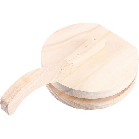 Presse à Raviolis en Bois Naturel Outil de Pressage de Pâte pour Boulette Diamètre Rond Presse à Peau de Boulettes Pratique Accessoire la Cuisine pour Fabrication de Dumplings (1/5)