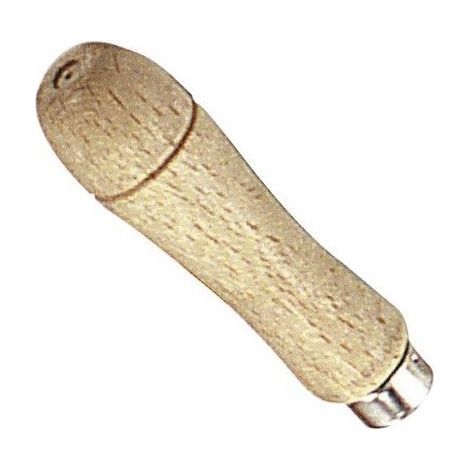 Manico in legno di tiglio 130 mm. (ghiera in acciaio)