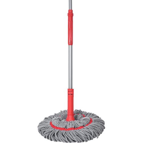 Liseré Vert Balai serpillère Magic Twist Mop® lave sols ultra-absorbant, compact, essorage intégré, manche télescopique (1/5)