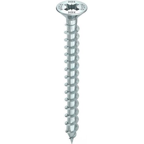 Tornillo HECO-Topix-Plus - Ø6x35mm - Cabeza avellanada - Rosca total - PZ3 - Caja de 200 - 61000