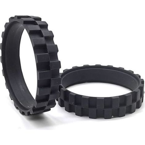 Pneu/caoutchouc de remplacement compatible avec Roomba 500, 600, 700, 800, 900, e, i, S. Remplace roue latérale de votre Robot. Pièce de rechange compatible avec iRobot Roomba Durabilité (1/4)