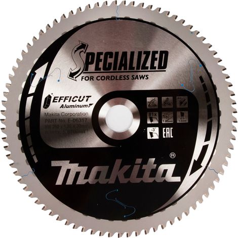 MAKITA E-06317 Efficut TCT blade for Alu 260mm x 30mm x 81T