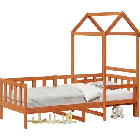 Maison Exclusive - Tagesbett Set 2 pcs Wachsbraun Massives Kiefer