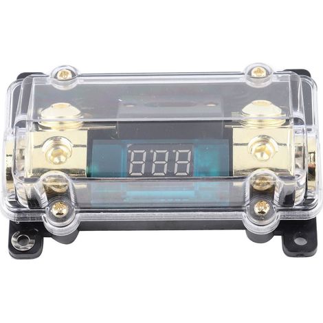 Disjoncteur numérique 24V 100A pour audio auto avec afficheur LCD, bloc de distribution et porte-fusible (1/5)