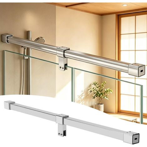 Barre de support porte douche rotative à 360° pour verre 5/16" (1/5)