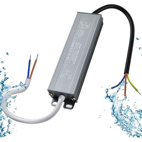 Transformer, 60W 12V LED driver, 170-250V AC to 12V DC constant voltage, IP67 waterproof, 5A power supply for CCTV LED lamps MR16 G4, GU5.3, MR11 (1/5)