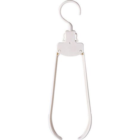 Faltbare Kleiderbügel, 5er-Set, Weiß, ergonomisches Design, formstabil, platzsparend, reisefreundlich, praktisch, abnehmbar, rutschfest, schnelltrocknend, strapazierfähiger Kunststoff, Kleiderbügel fü